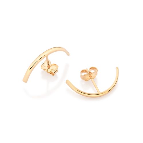 BRINCO EAR HOOK BANHADO A OURO 18K