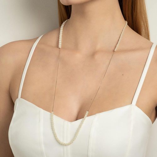 GARGANTILHA VERSÁTIL BANHADA A OURO 18K COM PÉROLAS