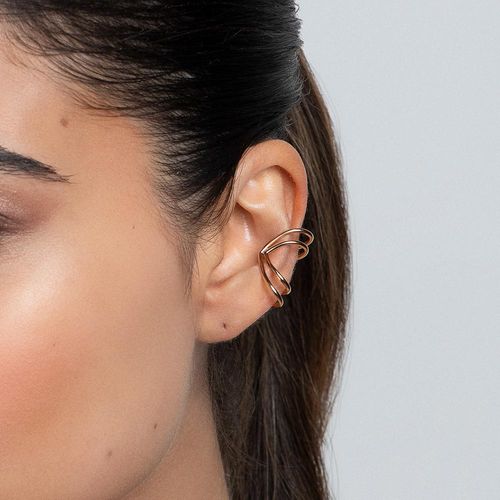 BRINCO PIERCING DE PRESSÃO BANHADO A OURO 18K