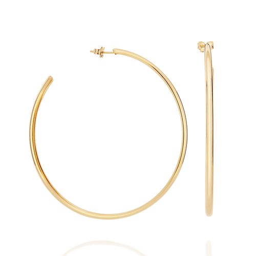 ARGOLA LISA BANHADO A OURO 18K