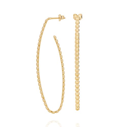 BRINCO ARGOLA BANHADO A OURO 18K