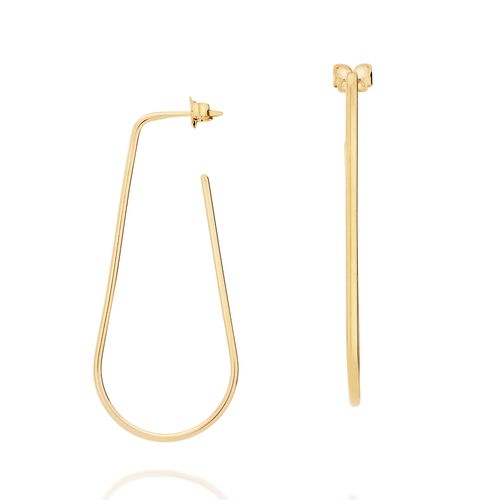 ARGOLA LISA BANHADO A OURO 18K