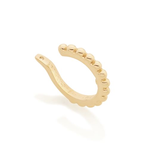 BRINCO PIERCING DE PRESSÃO BANHADO A OURO 18K
