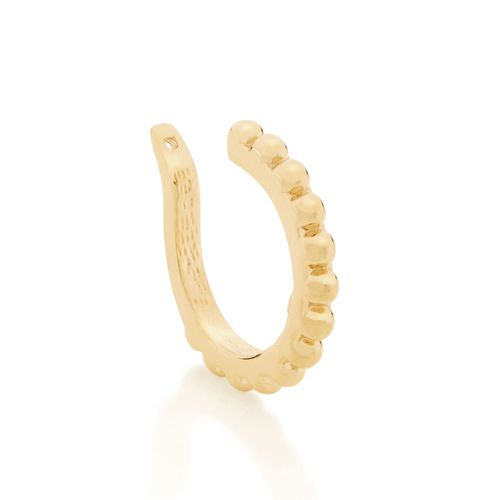 BRINCO PIERCING DE PRESSÃO BANHADO A OURO 18K
