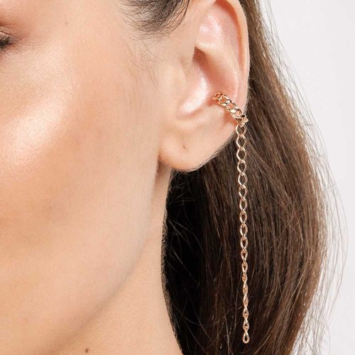 BRINCO PIERCING DE PRESSÃO COM CORRENTE BANHADO A OURO 18K