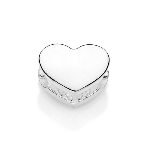 BERLOQUE PASSANTE CORAÇÃO DE PRATA MACIÇA 925