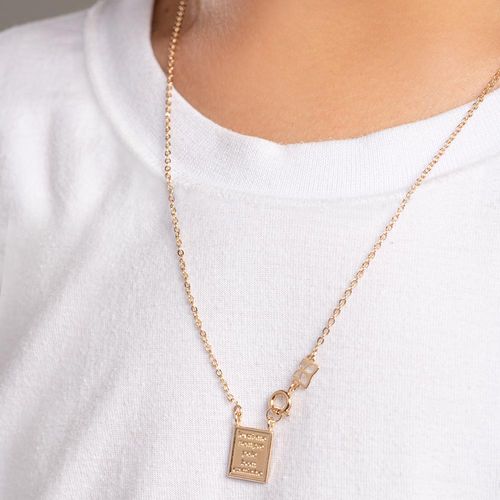 ESCAPULÁRIO INFANTIL BANHADO A OURO 18K