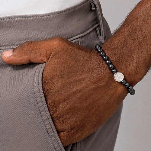 PULSEIRA SHAMBALLA CRUZ DE SÃO BENTO DE PRATA 925