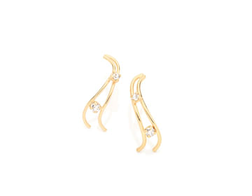 Brincos  JOIA BANHADA OURO 18K