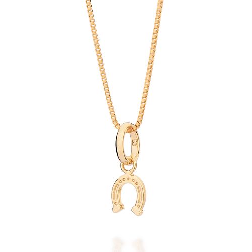 PINGENTE FERRADURA BANHADO A OURO 18K