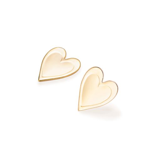 BRINCO CORAÇÃO BANHADO A OURO 18K