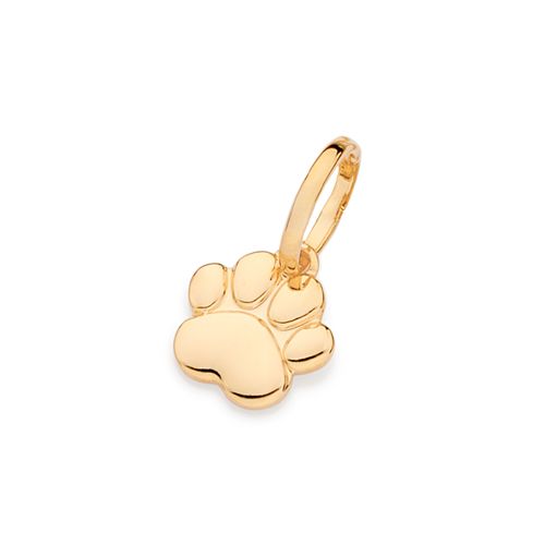 PINGENTE PATA DE PET BANHADO A OURO 18K