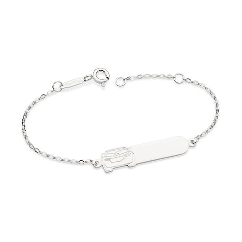 PULSEIRA RELÂMPAGO MCQUEEN PERSONALIZÁVEL DE PRATA 925