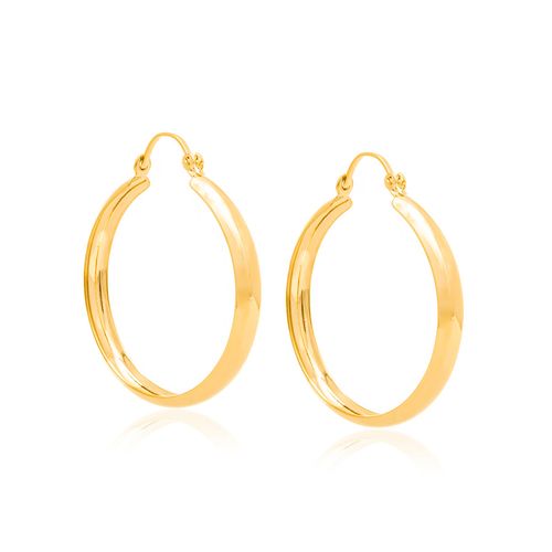 BRINCO ARGOLA BANHADO A OURO 18K