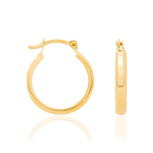 BRINCO ARGOLA BANHADO A OURO 18K