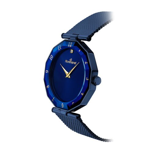 RELÓGIO ANALÓGICO SOCIAL AZUL