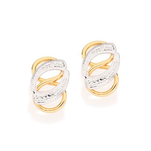 BRINCO BANHADO A OURO 18K COM APLICAÇÃO DE RHODIUM