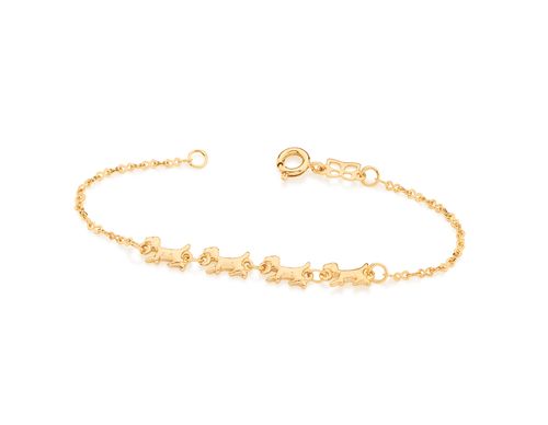 PULSEIRA BANHADA A OURO 18K INFANTIL