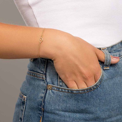 PULSEIRA AMOR BANHADA A OURO 18K