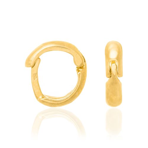 BRINCO ARGOLA BANHADO A OURO 18K