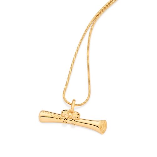 PINGENTE DIPLOMA BANHADO A OURO 18K