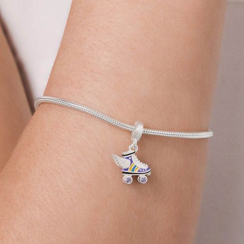 BERLOQUE PATINS DE PRATA MACIÇA 925 COM APLICAÇÃO DE RESINA