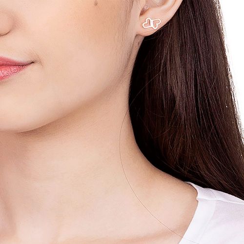 BRINCO CORAÇÕES VAZADOS BANHADO A OURO 18K