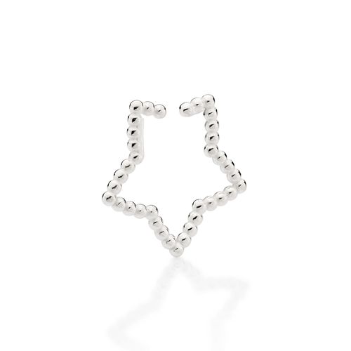 BRINCO PIERCING DE PRESSÃO ESTRELA DE PRATA 925