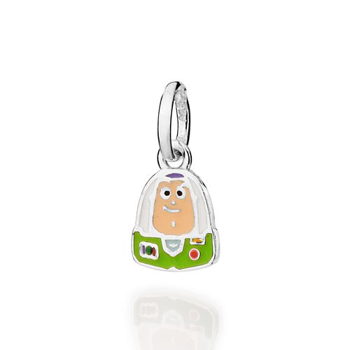 PINGENTE BUZZ LIGHTYAR DE PRATA MACIÇA 925 COM APLICAÇÃO DE RESINA