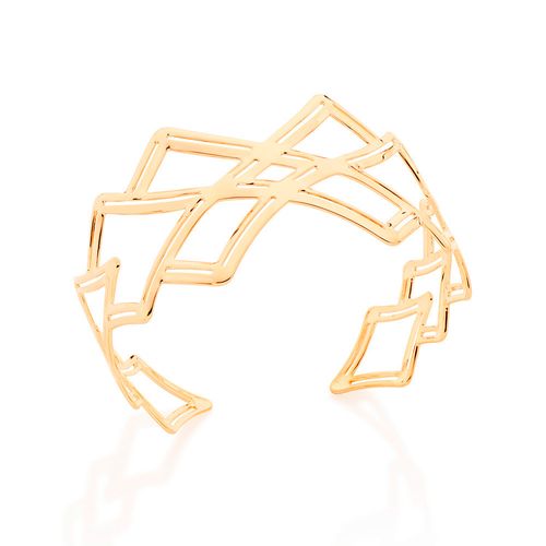 BRACELETE BANHADO A OURO 18K LOSANGO