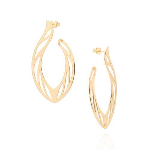 MAXI BRINCO GOTA BANHADO A OURO 18K