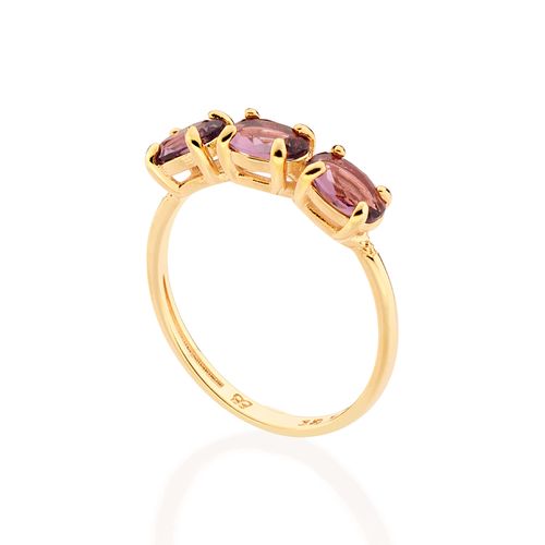 ANEL SKINNY BANHADO A OURO 18K COM CRISTAIS