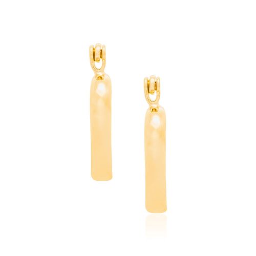 BRINCO ARGOLA CORAÇÃO BANHADO A OURO 18K