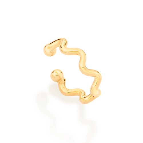 BRINCO PIERCING DE PRESSÃO BANHADO A OURO 18K