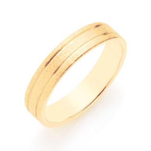 ALIANÇA FOSCA BANHADA A OURO 18K