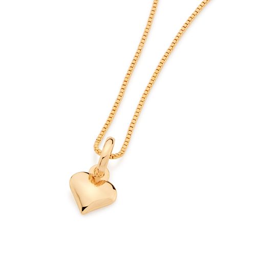 PINGENTE BANHADO A OURO 18K CORAÇÃO
