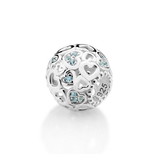 BERLOQUE PASSANTE DE PRATA MACIÇA 925 COM ZIRCÔNIAS