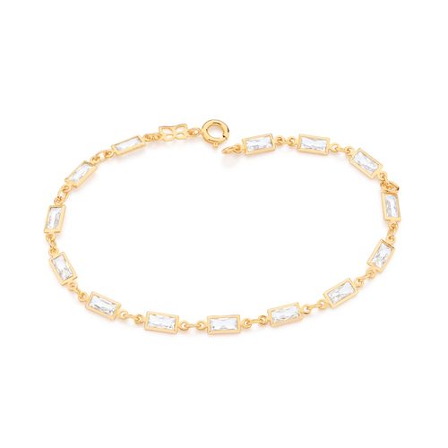 PULSEIRA BANHADA A OURO 18K COM ZIRCÔNIAS