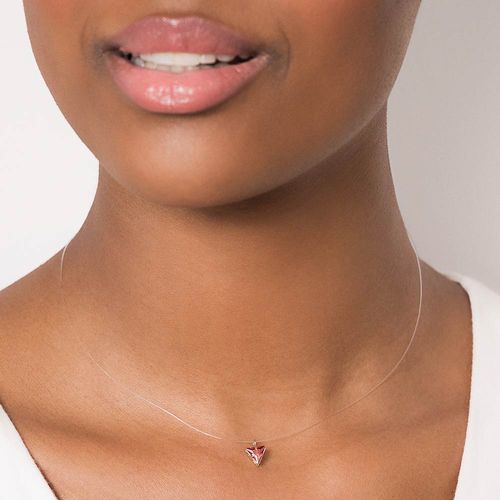 GARGANTILHA FIO DE NYLON BANHADO A OURO 18K COM ZIRCÔNIA