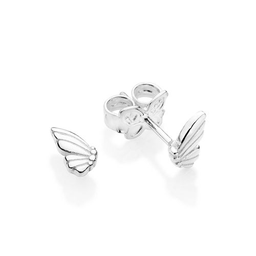 BRINCO ASAS DE BORBOLETA DE PRATA MACIÇA 925
