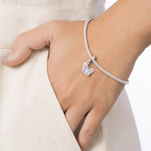 BERLOQUE BORBOLETA DE PRATA 925 COM ZIRCÔNIAS