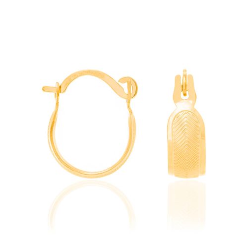 BRINCO ARGOLA BANHADO A OURO 18K