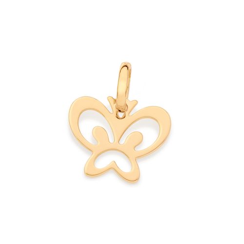 PINGENTE BORBOLETA BANHADO A OURO 18K