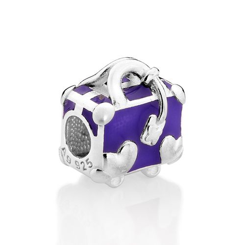 BERLOQUE PASSANTE MALA DE PRATA 925 COM APLICAÇÃO DE RESINA