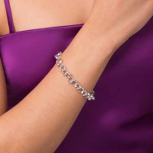 PULSEIRA ELO PORTUGUÊS DE PRATA 925