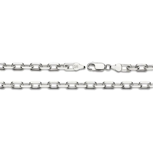 CORDÃO ELO CADEADO DE PRATA 925
