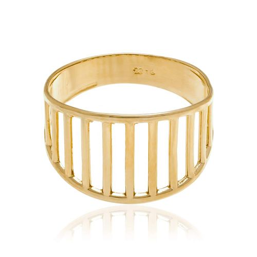ANEL BANHADO A OURO 18K