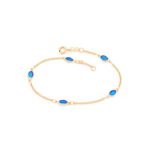 PULSEIRA BANHADA A OURO 18K COM CRISTAIS