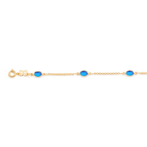 PULSEIRA BANHADA A OURO 18K COM CRISTAIS