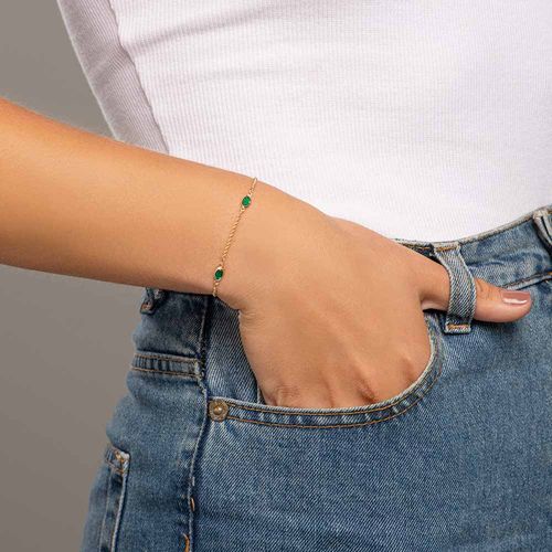 PULSEIRA BANHADA A OURO 18K COM CRISTAIS